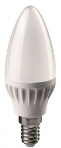 Лампа светодиодная 6 Вт Е14 2700K C37 теплый свеча белая ОНЛАЙТ