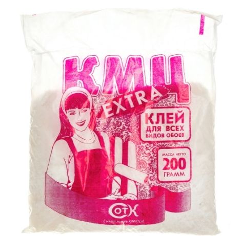 Клей обойный КМЦ Экстра (0,200 кг) ( 30 шт коробка)
