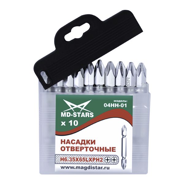 Насадки отверточные 04HН-01 6,35*65*PH2*РН2
