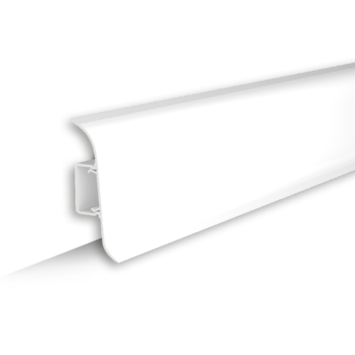 001 Плинтус Лексида 55х2200мм Белый (40шт)