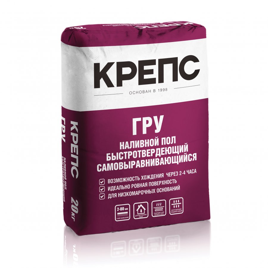 Пол ровнитель КРЕПС ГРУ 2-80 мм (20 кг) /56