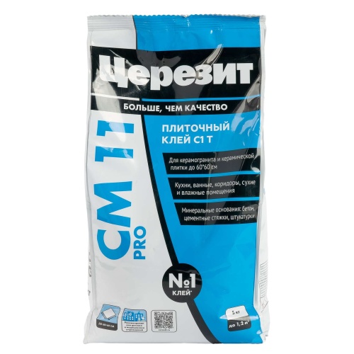 Клей для плитки ЦЕРЕЗИТ CM 11 PRO С1 (5 кг) /4