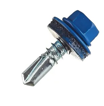 Саморез кровельный 5,5х19 RAL-5005 сигнальный-синий металл (4000шт)