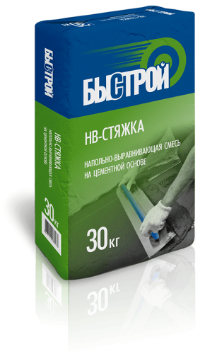 Пол стяжка БЫСТРОЙ НВ-Грубый ровнитель (30 кг) /48