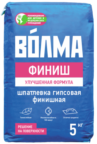 Шпатлевка ВОЛМА Финиш (5 кг) /208