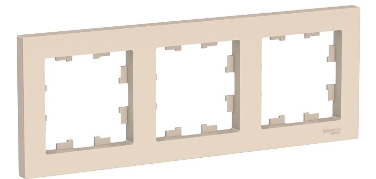 Рамка 3-м AtlasDesign универс. беж. SchE