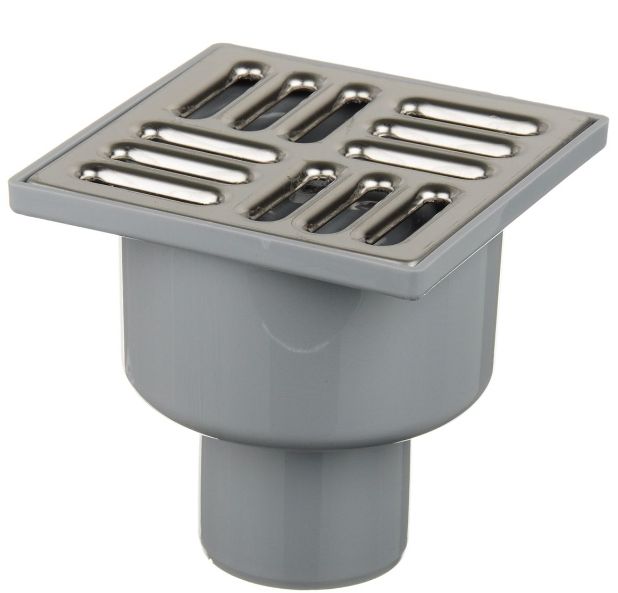 Трап вертикальный нерег. с выпуском D50 с решеткой 10х10см