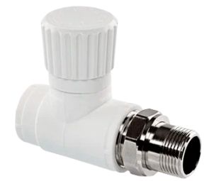 Кран радиаторный прямой НР 25-3/4 PPR HS