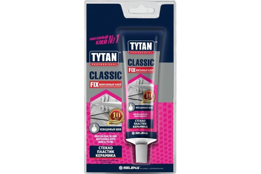 Клей монтажный Tytan Classic Fix прозрачный (0,100 л)/12