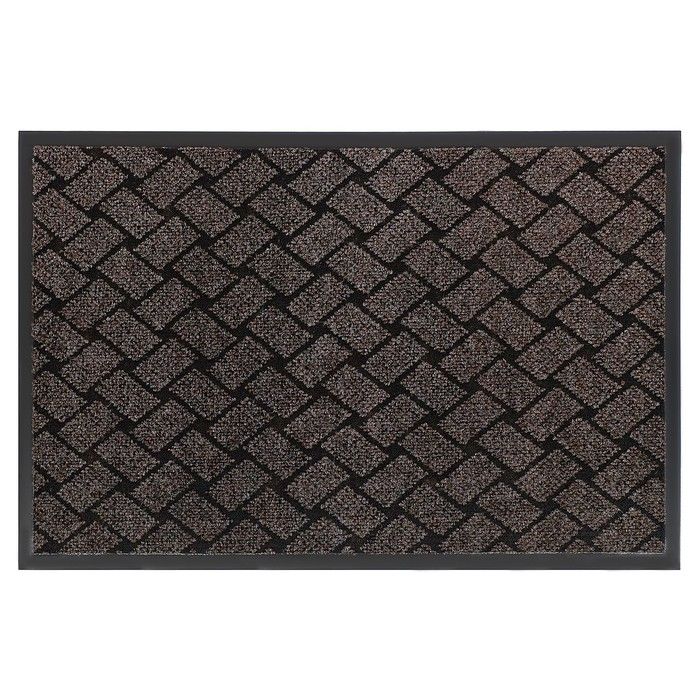 Коврик придверный Corino коричневый 60х90см