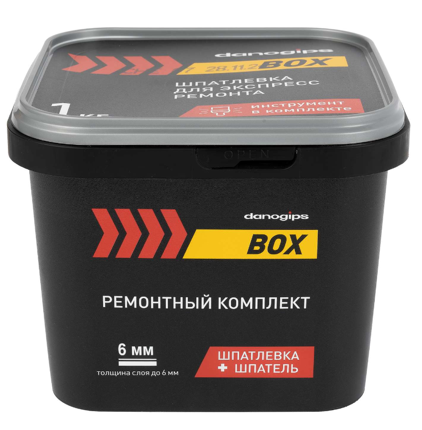Шпатлевка Danogips BOX полимерная 1кг со шпателем /108