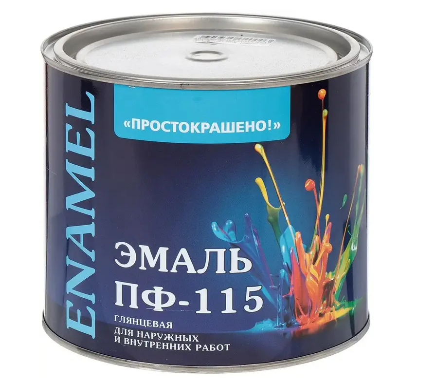 Эмаль ПФ-115 Простокрашено Темно-зеленая (1,8 кг)/6