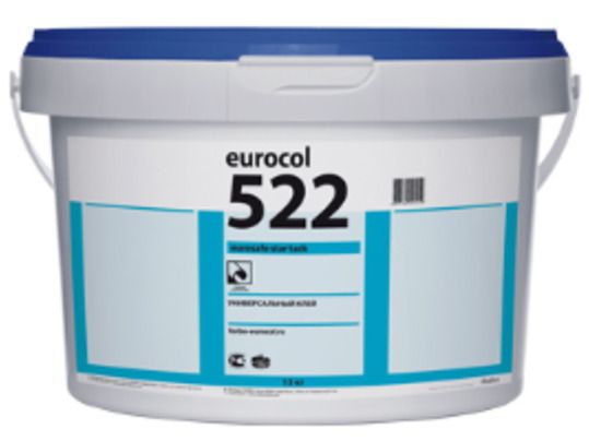 Клей для ПВХ покрытий 522 Eurosafe Basic водно-дисперсионный клей (20кг) мороз