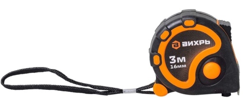 Рулетка 3 м х 16 мм Вихрь