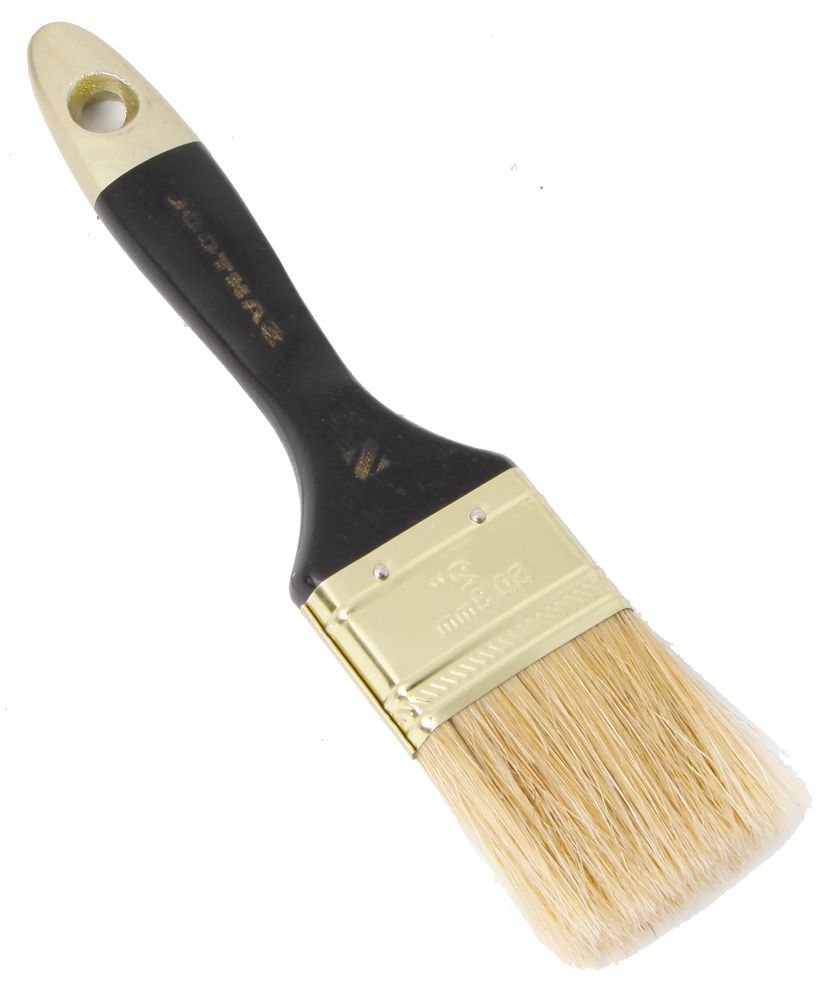 Кисть плоская 3" (75 мм) ЕВРО натуральная щетина, деревянная ручка