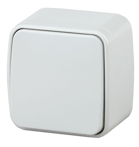 Переключатель, 10А-250В, IP20, ОУ, Polo, белый, 3-103-01