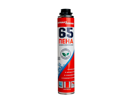 Пена монтажная профессиональная Первая линия 65 зимняя (-25℃ +35℃) /12