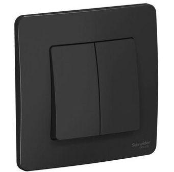 Выключатель 2-кл. СП Blanca 10А IP20 (сх. 5) 250В антрацит SchE