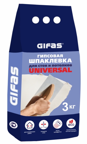 Шпатлевка GIFAS UNIVERSAL (3 кг) /8