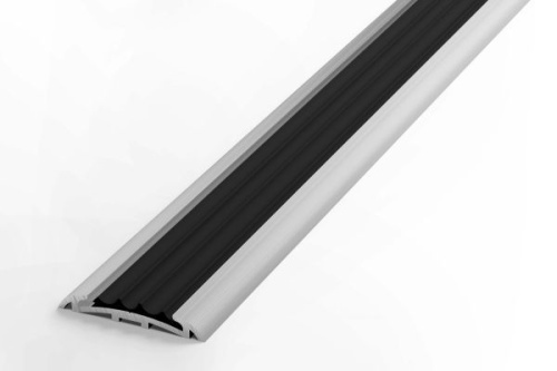 Порог-стык противоскол.алюминий, без отверстий 41,6*1,35 (ПС 08.1350.00)