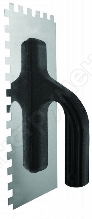 Гладилка 130 х 270 мм зубчатая 8 х 8 мм нержавеющая сталь пластмассовая ручка (24) БИБЕР