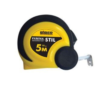 Рулетка 5 м х 25мм STIL обрезиненный корпус (10/100) 40083 БИБЕР