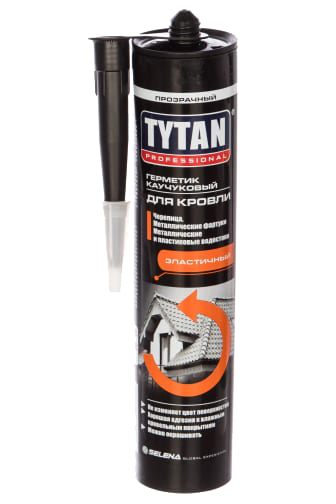 Герметик каучуковый Tytan Professional для кровли бесцветный (0,310 л)/12