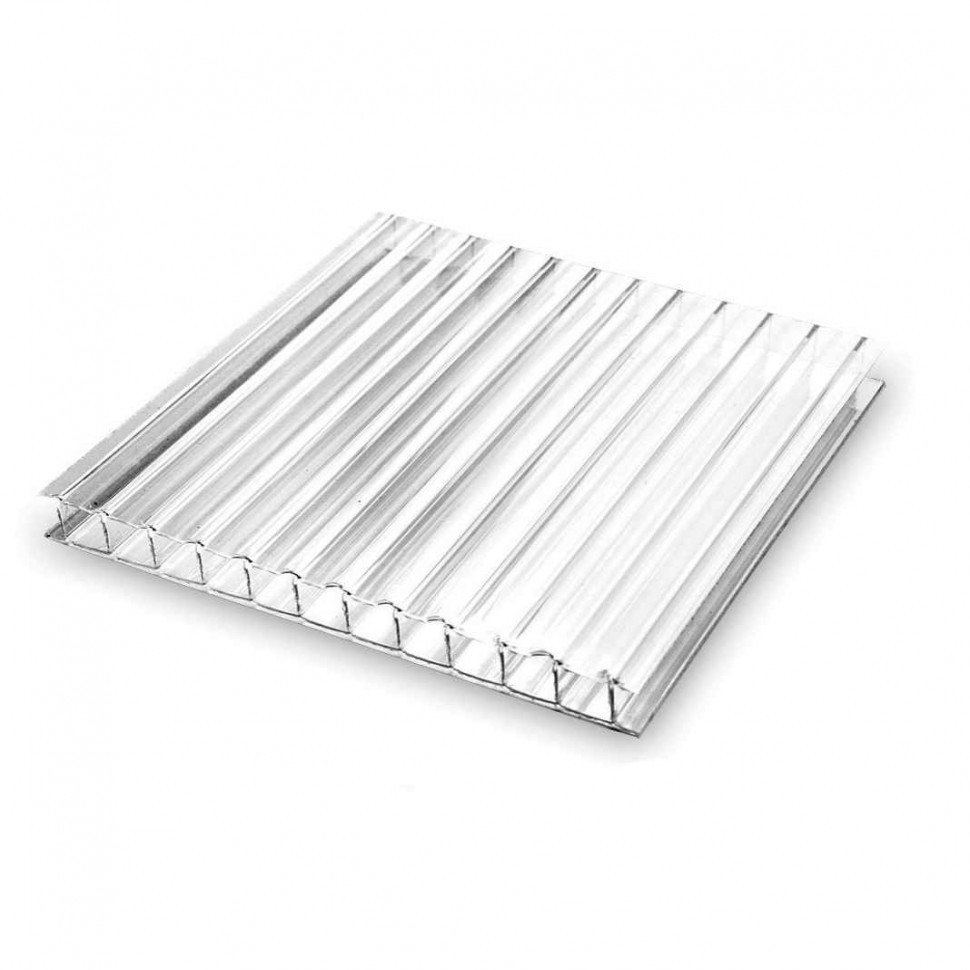 Поликарбонат для теплиц прозрачный MultiGreen 4мм 2,1х6м (0,42кг/м2)