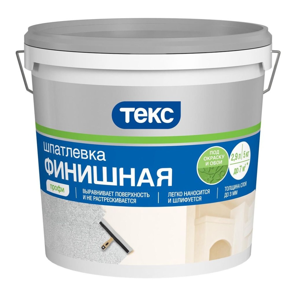 Шпатлевка финишная латексная Текс Профи (5 кг)