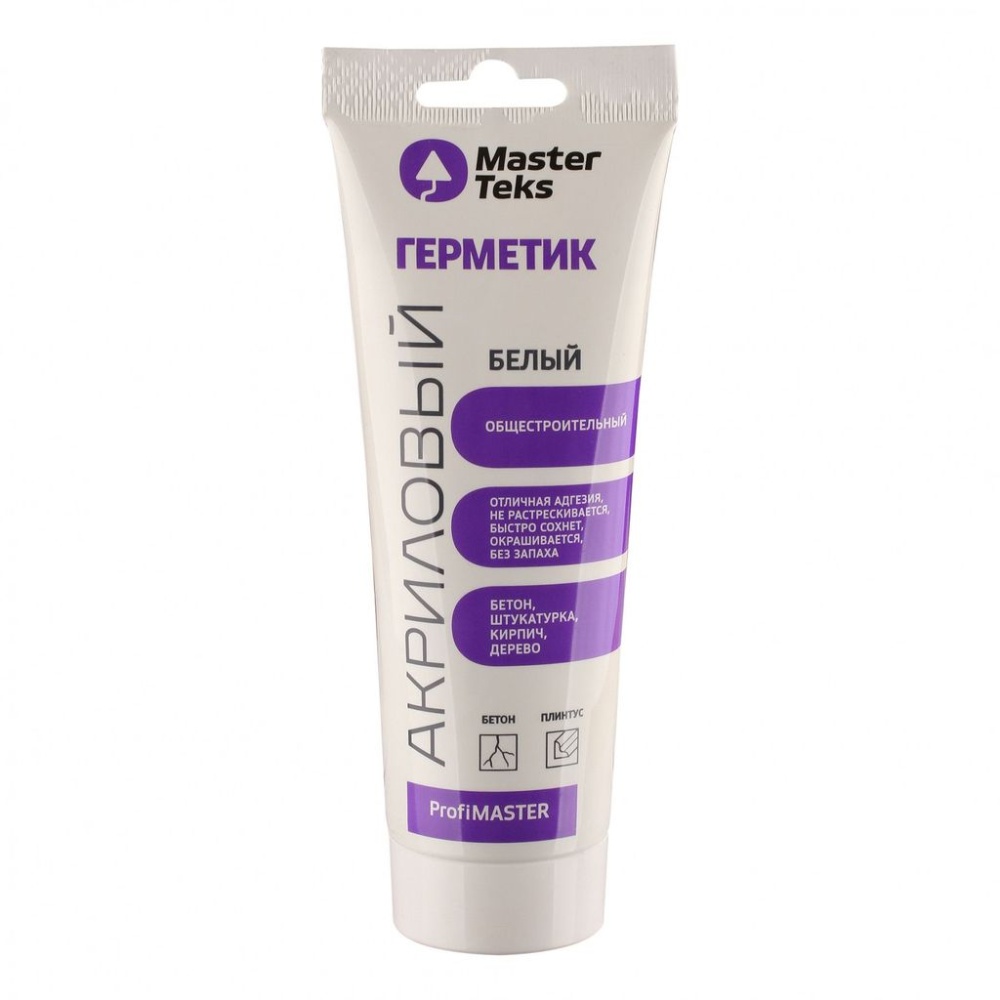 Герметик акриловый Masterteks ProfiMaster общестроительный белый (0,250л)/12