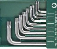 Набор ключей TORX, 9шт., (Т10, Т15, Т25, Т27, Т30, Т40, Т45, Т50), длинные, TULIPS