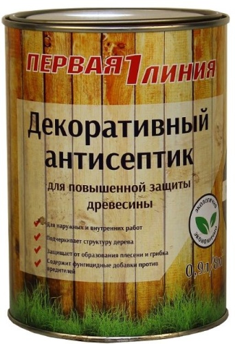 Антисептик декоративный Первая линия Белый (0,75 л) /14