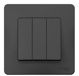 Выключатель 3-кл. СП Blanca 10А IP20 (сх. 1+1+1) 250В антрацит SchE