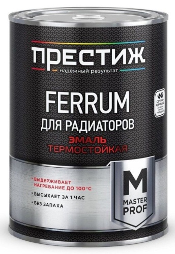 Эмаль для радиаторов акриловая Престиж Белая (0,9 кг) /14