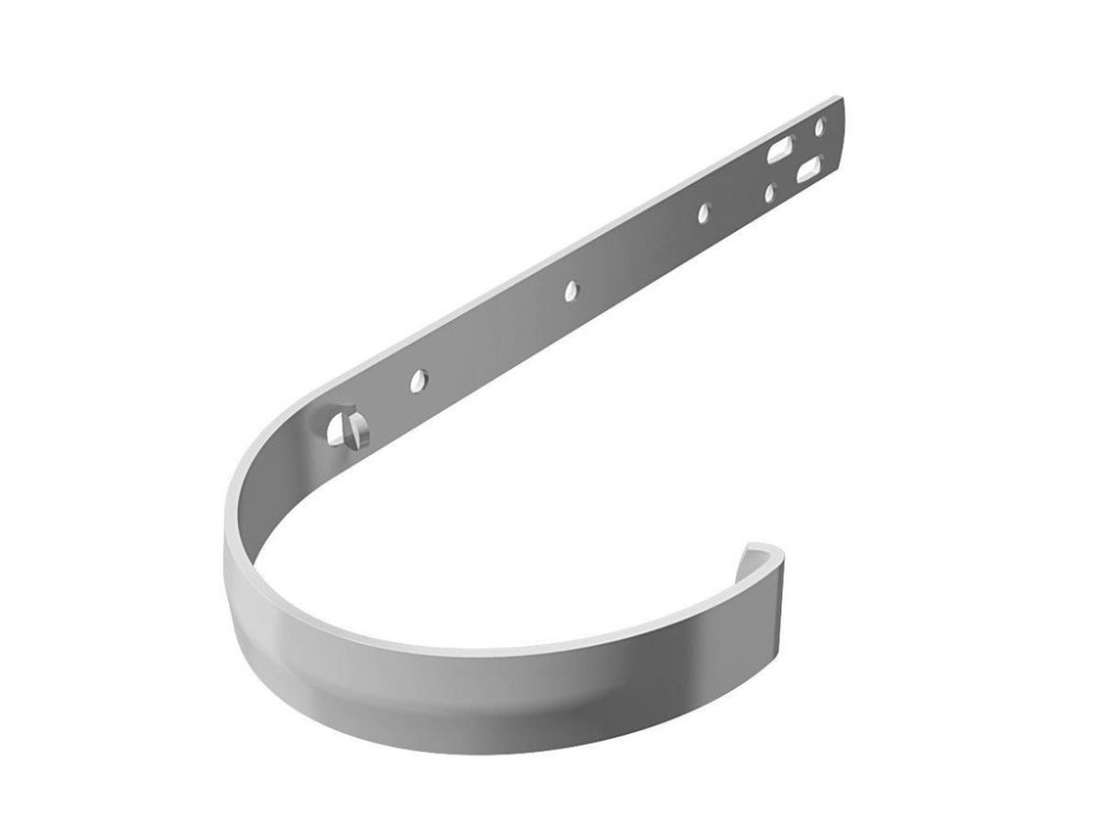 Кронштейн желоба ТН белый металл (30)