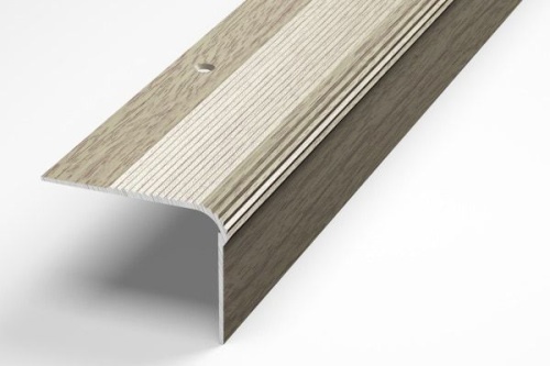 Порог угловой дуб беленый 41,8*54*1,35 (ПУ 02.1350.087)