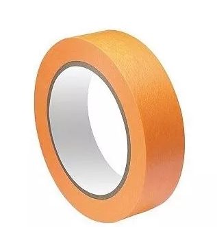 Лента малярная 36мм х 25м золотистая на рисовой бумаге термостойкая 100С