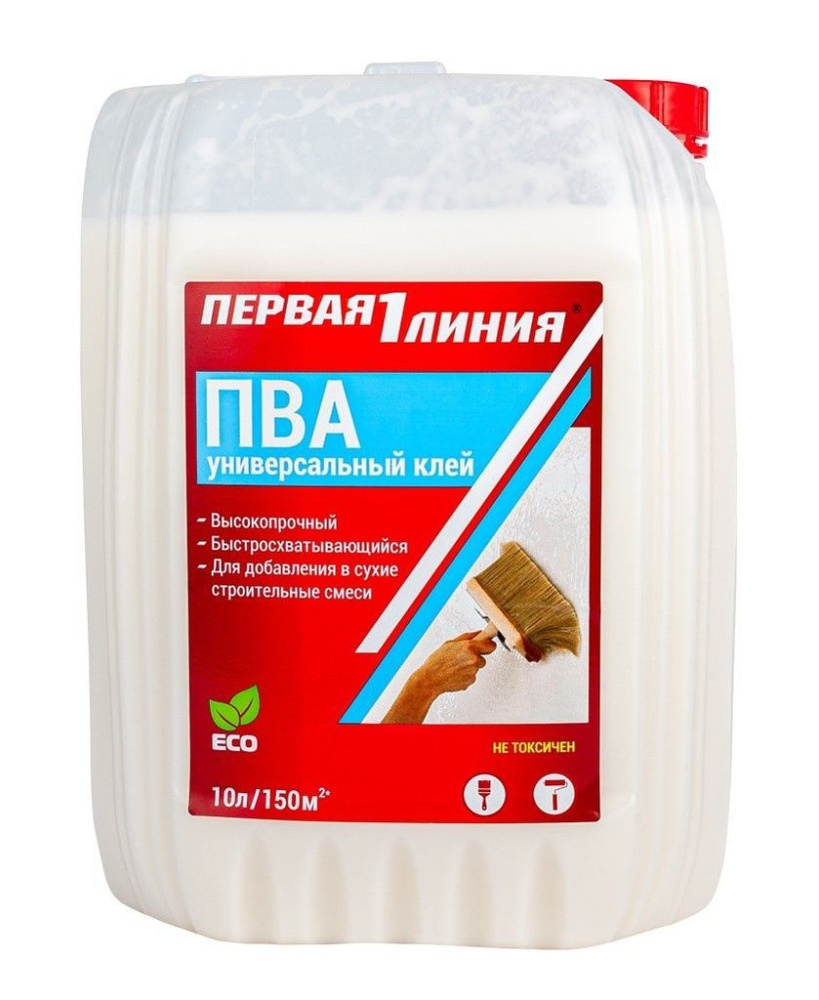 Клей ПВА Первая линия универсальный (10 кг) /60