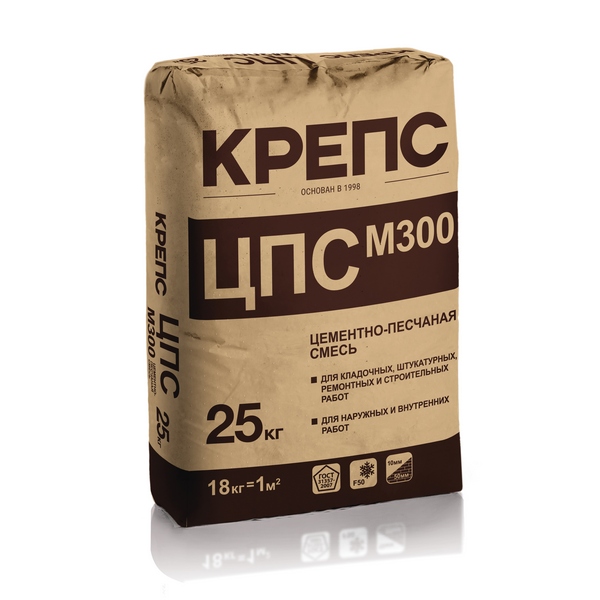 Кладочная смесь КРЕПС М ЦПС 300 (25 кг) /56