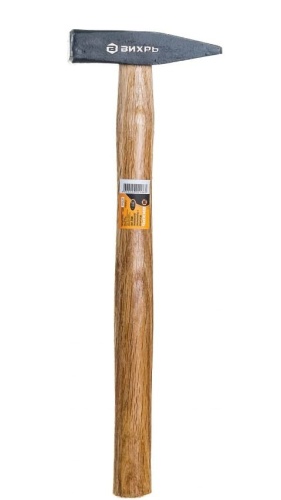 Молоток слесарный 200 гр деревянная рукоятка квадратный боек Вихрь