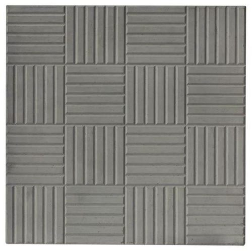 Плитка тротуарная Паркет Серая 300х300х30мм (11шт/1м2)