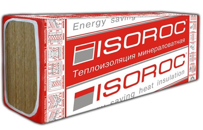 Утеплитель ISOROC Ультралайт 50х600х1000 (уп.9шт 5,4м2 0,27м3) пл.28