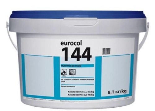 Клей двухкомпонентный Forbo Eurocol 144 Euromix PU Multi с отвердителем (8.1кг)