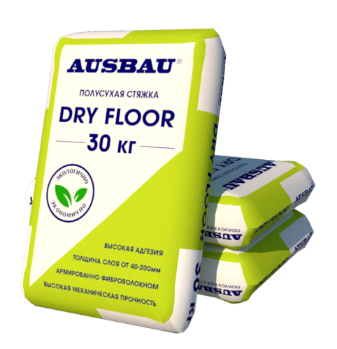 Пол фибростяжка AUSBAU DRY FLOOR М200 полусухая (30 кг) /48