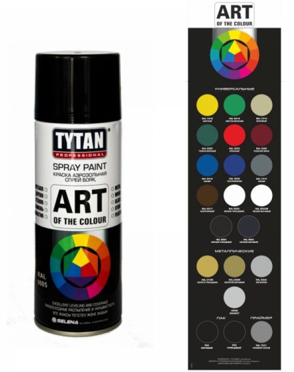 Краска аэрозольная Tytan Professional Art of the colour 318 Хром (0,400 л)