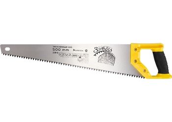 Ножовка по дереву 500 мм, "Зубец", каленый зуб шаг 7 мм