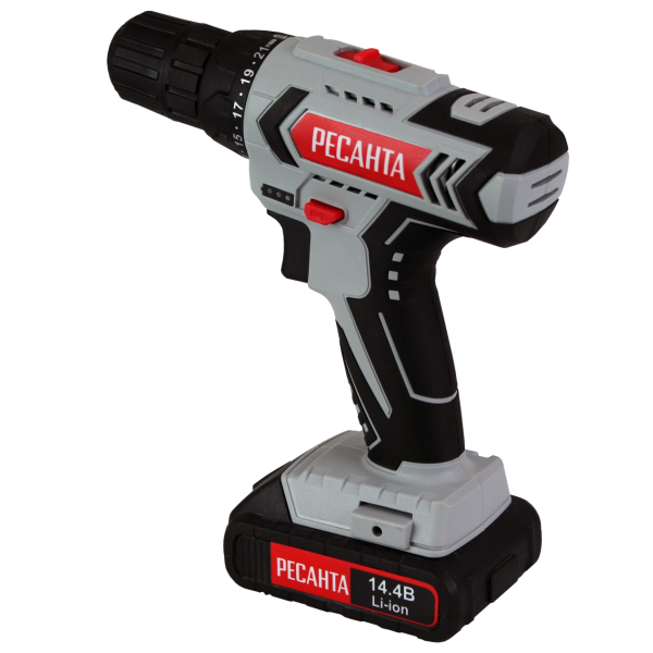 Дрель-шуруповерт аккумуляторная ДА-14-2ЛК Ресанта 