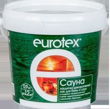 Лак акриловый для бань и саун Eurotex Сауна (0,900 кг)/6