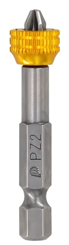 Биты PZ 2х50 мм Профи отверточная с магнитным кольцом (2шт) блистер ПРАКТИКА 