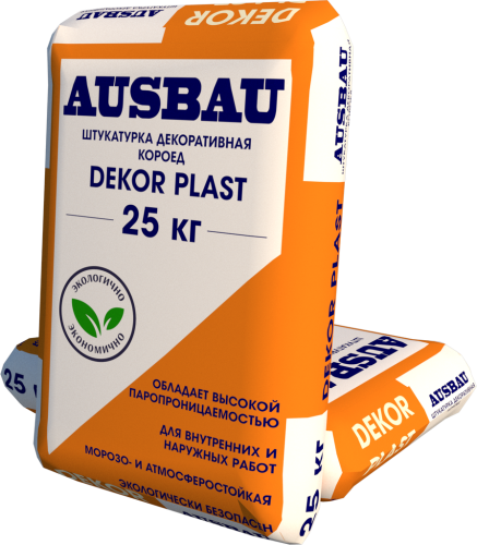 Штукатурка AUSBAU DECOR PLAST Короед 2,5 мм (25 кг) /56